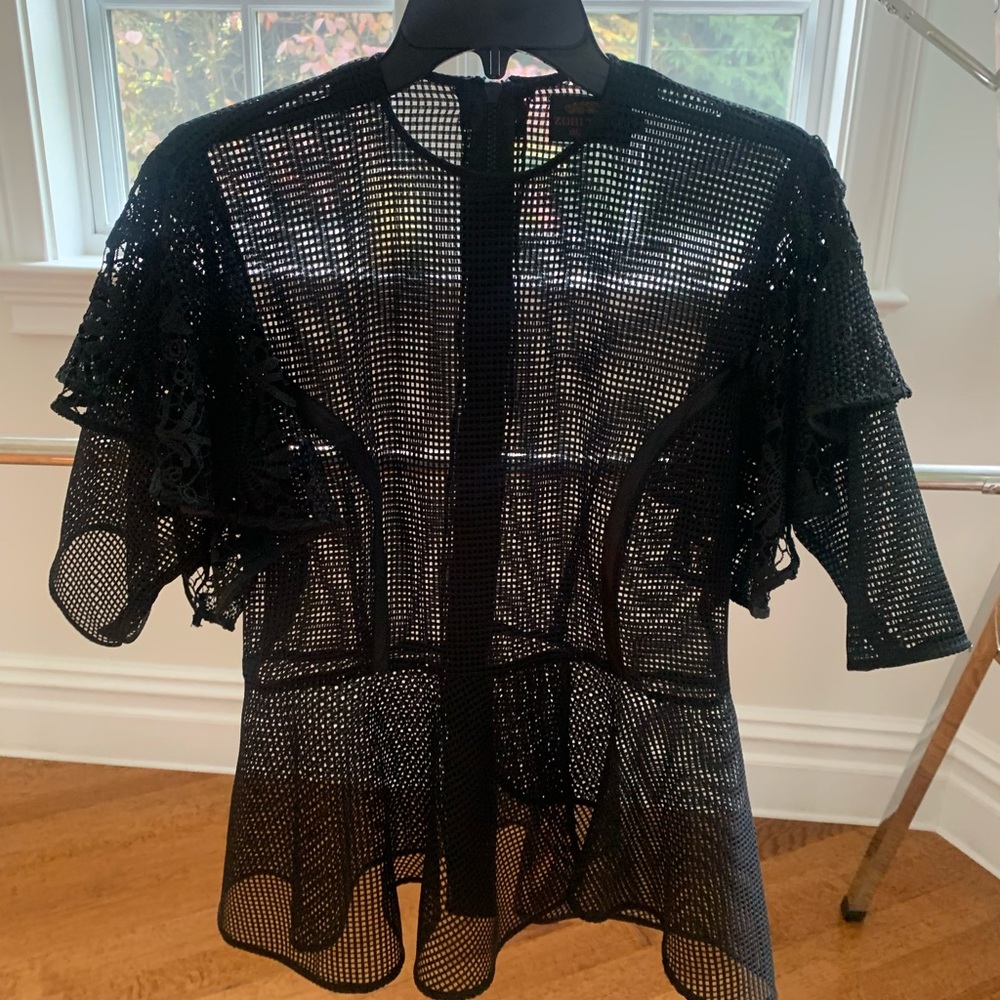 Black Mesh Top